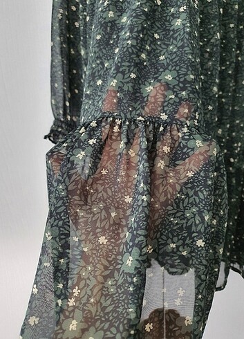 Şifon elbise S - Görsel 8