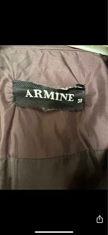 Armine Şişme mont mürdüm