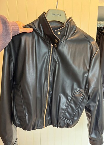 Zara Deri Biker Ceket - Görsel 2