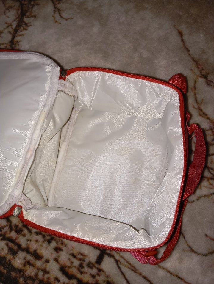 Kırmızı Fermuarlı Beslenme çantası - Görsel 4