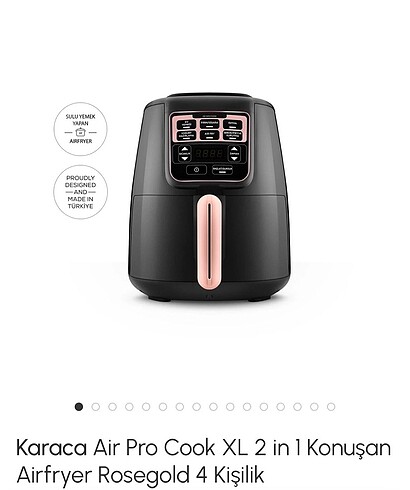 Karaca airpro cook xl airfryer karaca airfryer