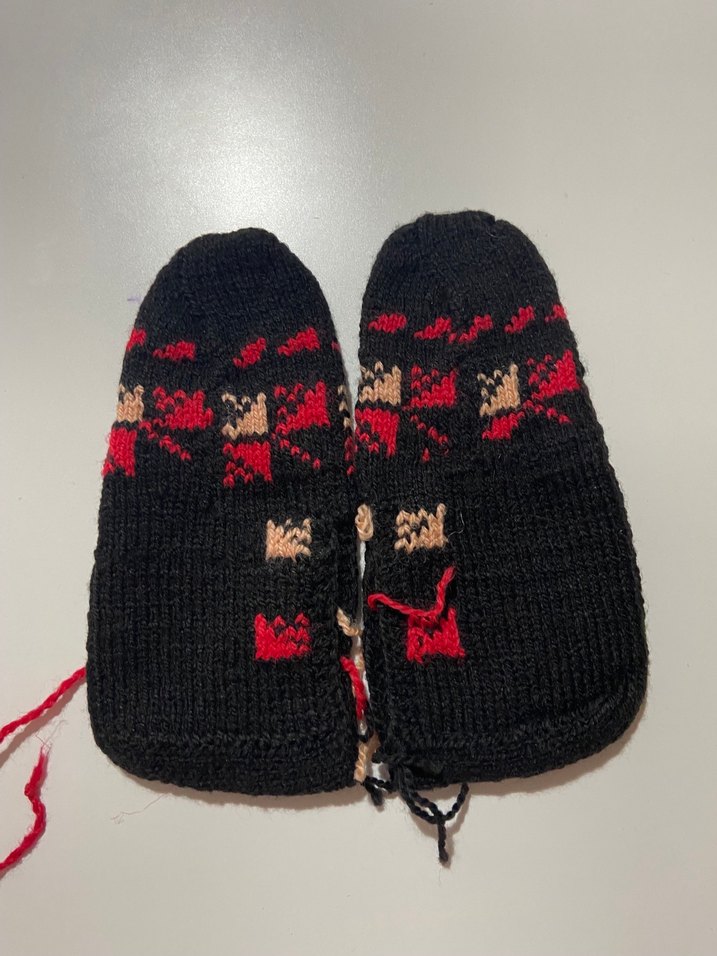 Kız Çocukları İçin Mavi Örgü patik - Görsel 5