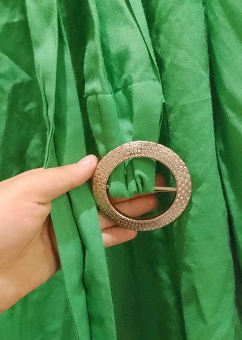 H&M Yeşil Kemerli gömlek tunik