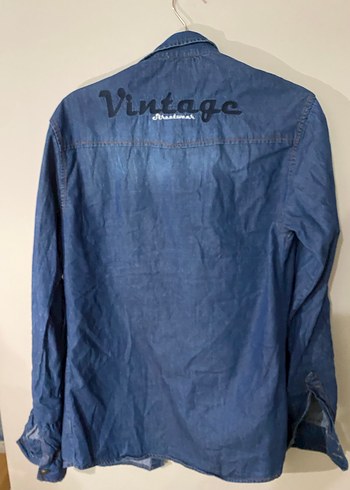 Kadın Mavi Denim Düğmeli Ceket - Görsel 2