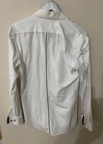 Pamuk Beyaz Uzun Kollu Erkek Gömlek - Görsel 2