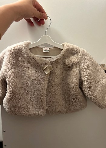 Kız Çocuk Bej Kürk Detaylı Bolero - Görsel 2