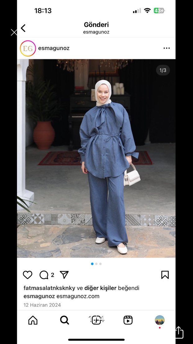 Mavi Pilili Erkek Pijama Takımı - Görsel 3