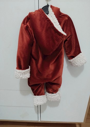 Kahverengi Kürklü unisex bebek tulum - Görsel 4