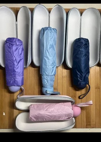 Çok Renkli Parlak Kadın Şemsiye Koruma - Görsel 2