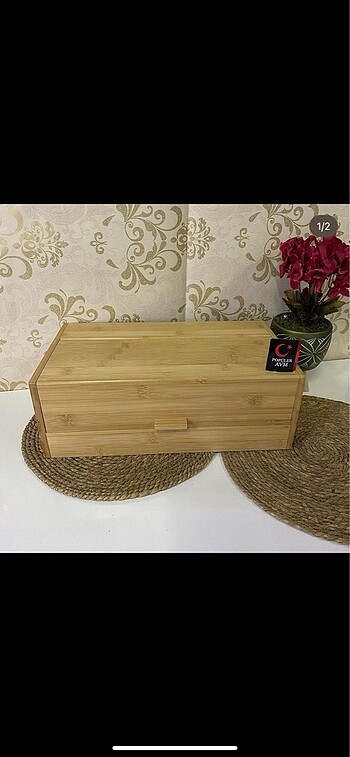 Bambu kapaklı ekmeklik