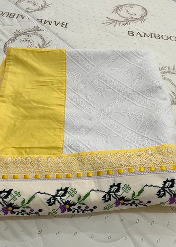 Sarı İşlemeli Nevresim Takımı# - Görsel 8