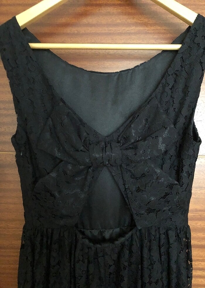 Dantel mini elbise ( sırt detay ) - Görsel 4