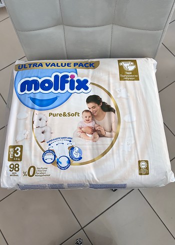 Molfix Molfix Pure&Soft Midi 3 Bebek Bezi 98'li