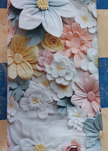 Çiçek Desenli Pastel Renkli 5d çift kişilik nevresim takımı