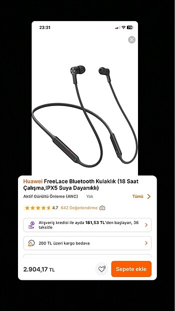 Huaewei Bluetooth Kulaklık