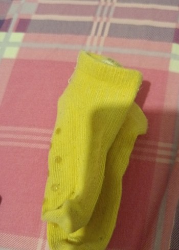 erkek Çocuk Yeşil Peluş Çorap - Görsel 3