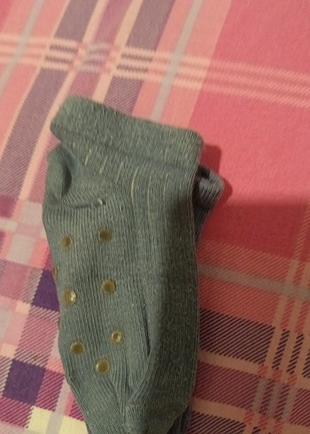 erkek Çocuk Yeşil Peluş Çorap - Görsel 2