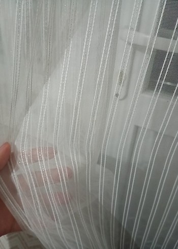 Beyaz Düz Tül Perde - Görsel 7