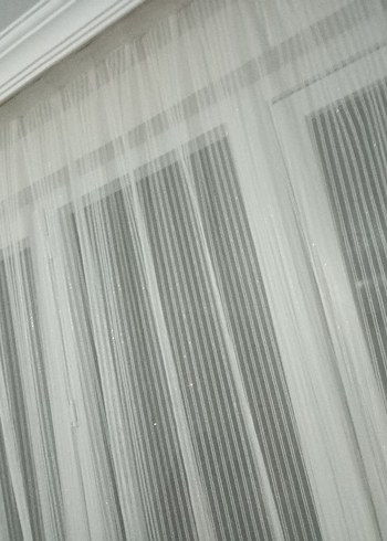 Beyaz Düz Tül Perde - Görsel 10