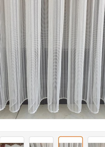 Beyaz Düz Tül Perde - Görsel 4