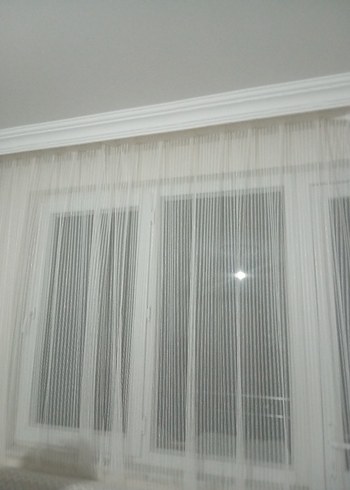Beyaz Düz Tül Perde - Görsel 9