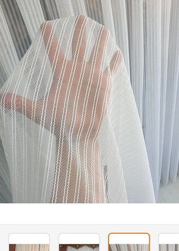 Beyaz Düz Tül Perde - Görsel 5