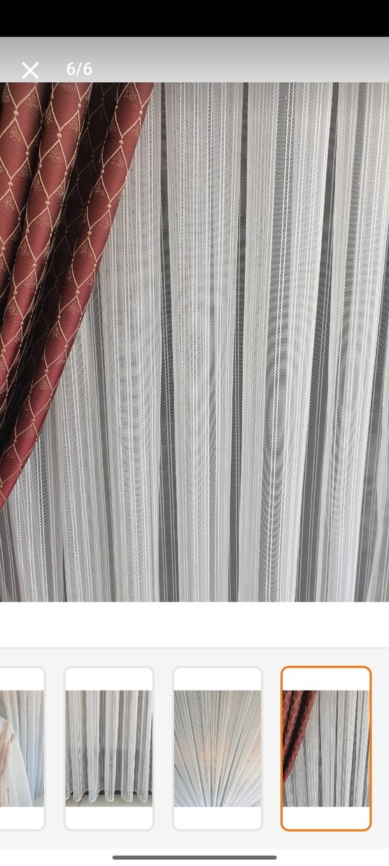 Beyaz Düz Tül Perde - Görsel 2