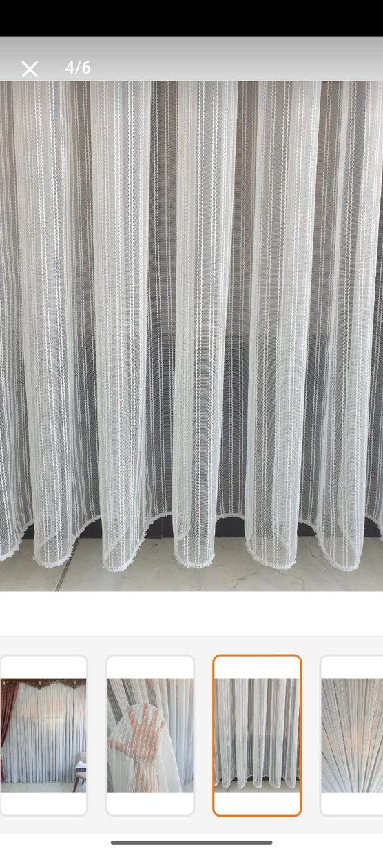 Beyaz Düz Tül Perde - Görsel 4