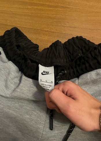 Orjinal Nike Siyah Gri Erkek Eşofman Altı - Görsel 5