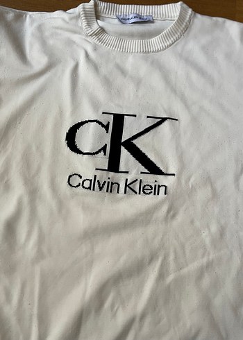 Calvin Klein Beyaz Kısa Kollu Tshirt - Görsel 5