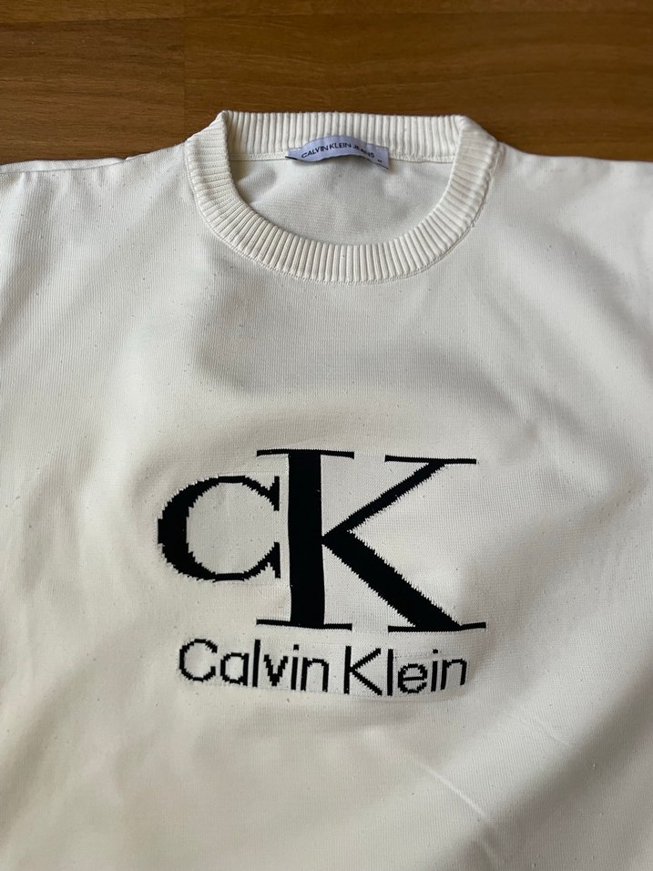 Calvin Klein Beyaz Kısa Kollu Tshirt - Görsel 2