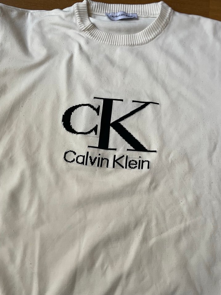 Calvin Klein Beyaz Kısa Kollu Tshirt - Görsel 5