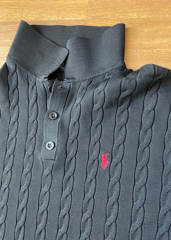 Erkek Siyah Polo Tişört - Görsel 2