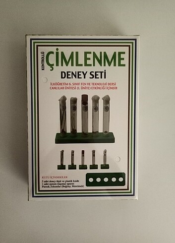 Kontrollü çimlenme deney seti 