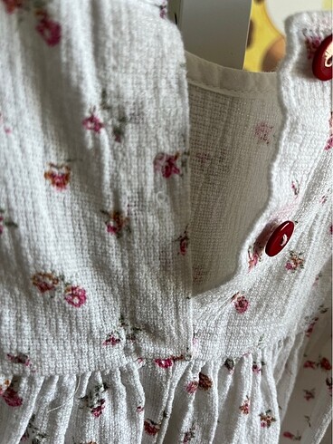 Elbise 2 yaş pamuklu keyen kumaş - Görsel 3