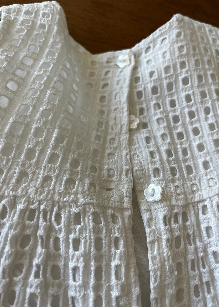 Beyaz elbise pamuk 2 yaş - Görsel 3