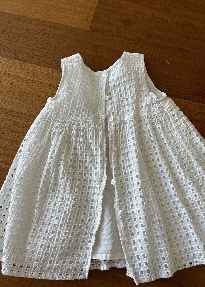 Beyaz elbise pamuk 2 yaş - Görsel 2