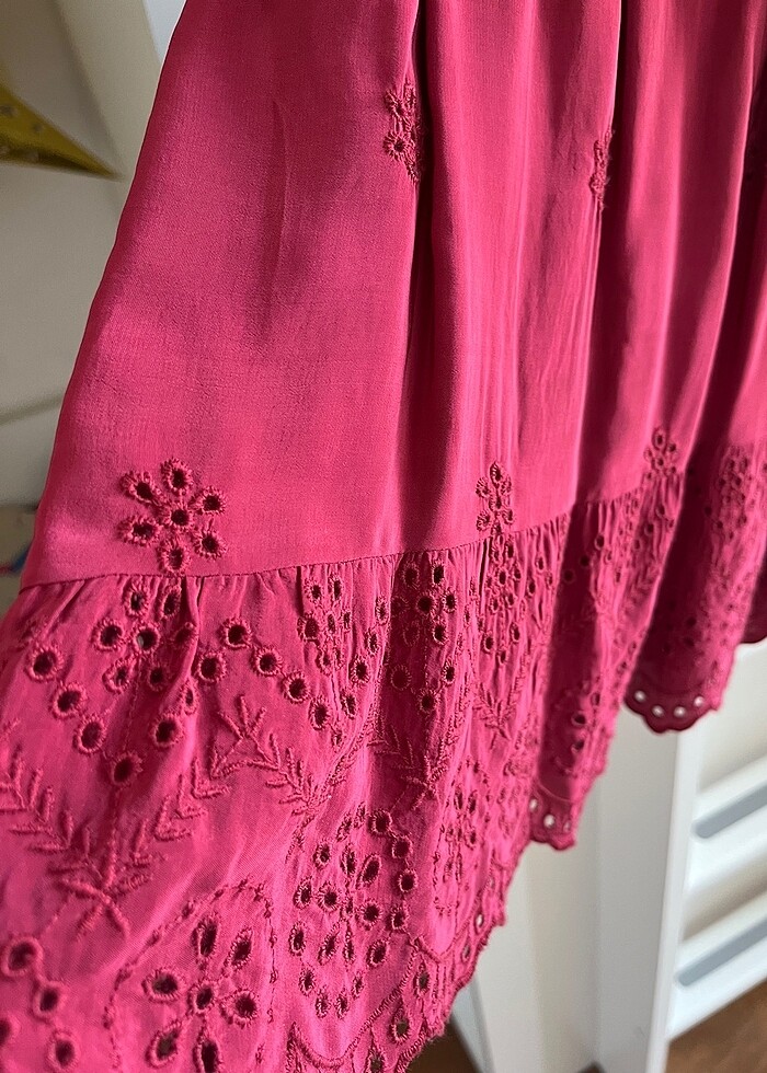 Zara kız çocuk bordo elbise hiç giyilmedi 2 yaş - Görsel 3