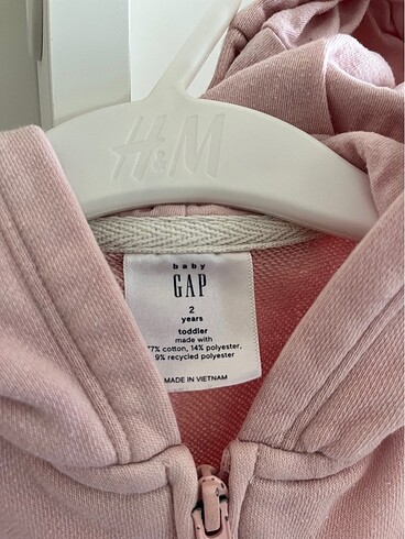 GAP kız çocuk kapuşonlu sweatshirt 2 yaş - Görsel 3
