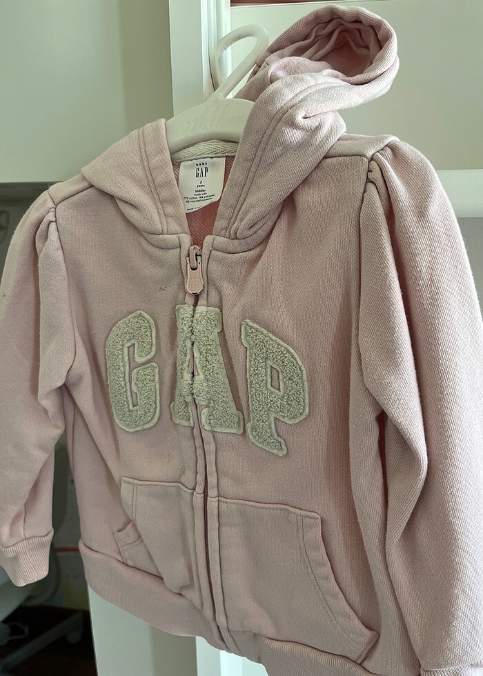 GAP kız çocuk kapuşonlu sweatshirt 2 yaş - Görsel 2