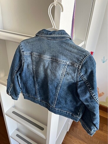 Kız çocuk kot ceket H&M 2-3 yaş - Görsel 2
