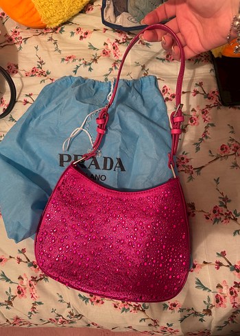 Beden Pembe Payetli Prada Kadın Çanta