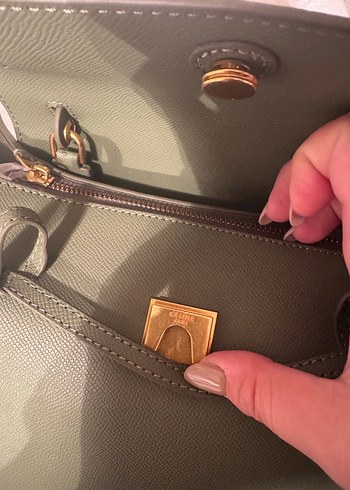 Celine CELINE Yeşil Deri Kadın Omuz Çantası