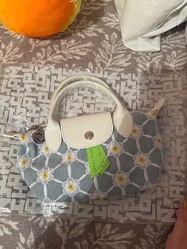 Limited edititon longchamp mini cicekli
