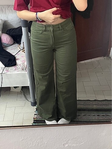 Yesil Kot Pantolon
