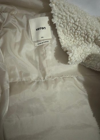 Gri Kadın Mini Peluş Ceket - Görsel 4