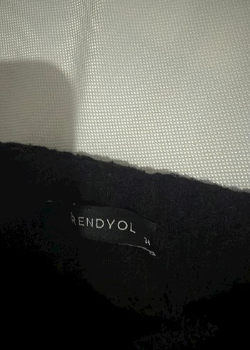 Düğmeli Siyah Mini Etek - Görsel 2