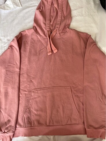 Mavi kapşonlu sweatshirt