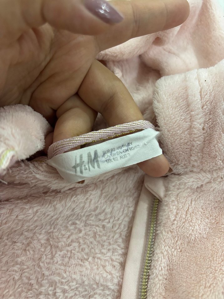 Pembe kız çocuğu ceket - Görsel 2