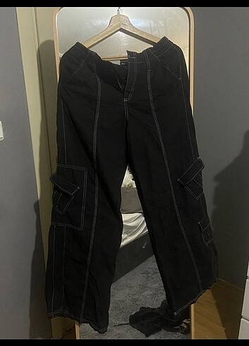 Bdg jeans y2k siyah kargo pantolon